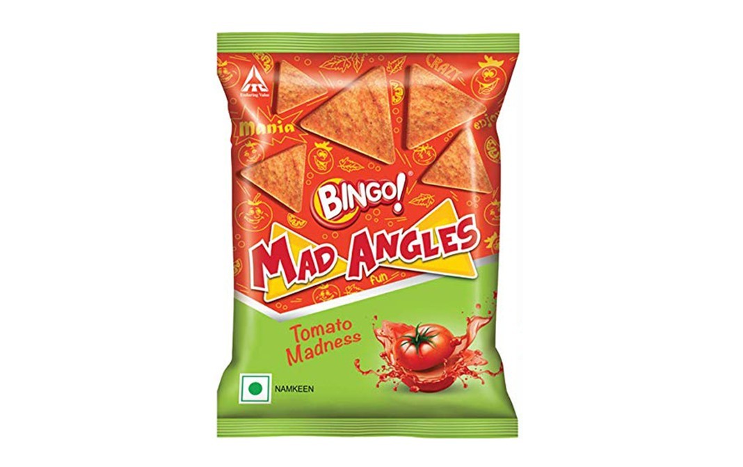 Bingo Mad Angles Tomato Madness Namkeen   Pack  40 grams